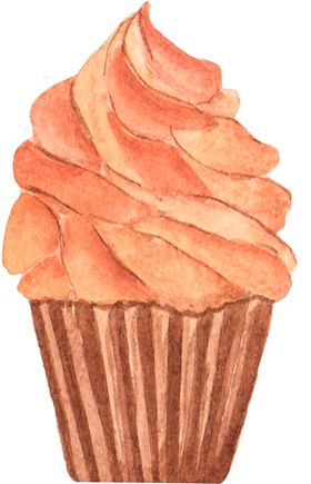 水彩蛋糕插画