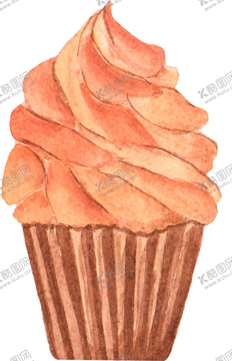 编号：97971306272207123362【酷图网】源文件下载-水彩蛋糕插画