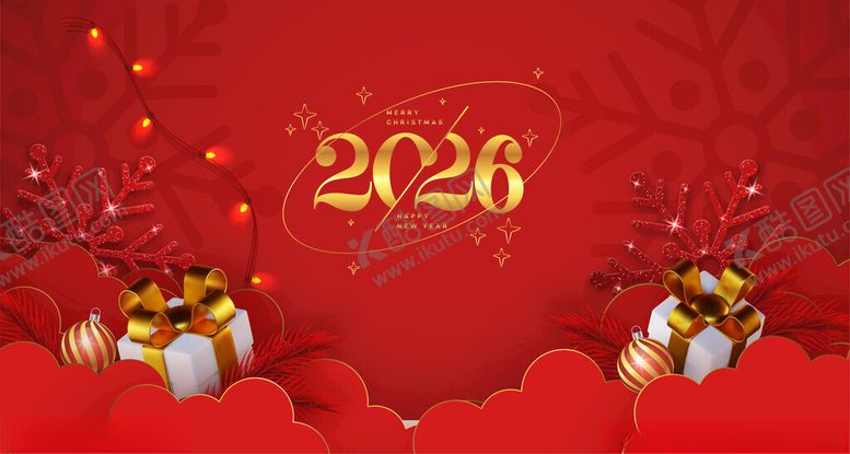 编号：88498904020039068862【酷图网】源文件下载-2026新年礼品背景