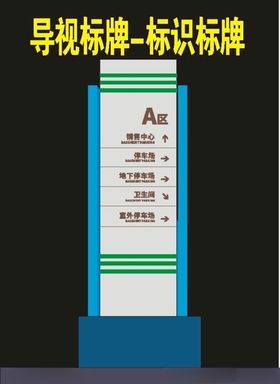 导视标牌标志牌指向标牌