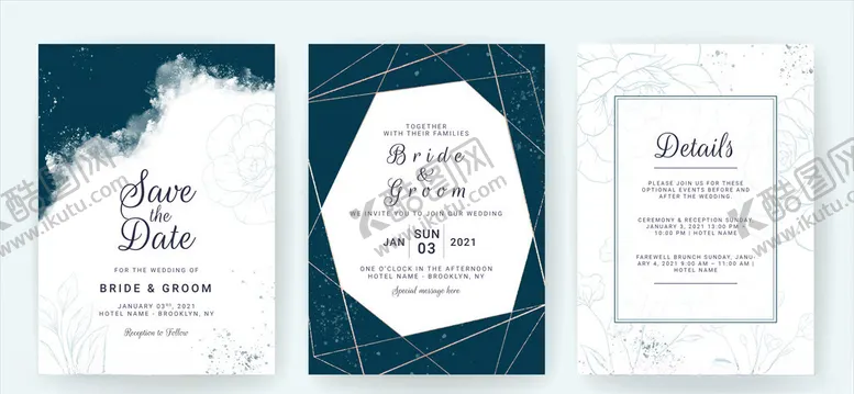 编号：54525609101741129099【酷图网】源文件下载-婚礼请柬