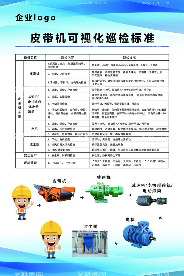 编号：41365909210022359832【酷图网】源文件下载-皮带机可视化巡检标准