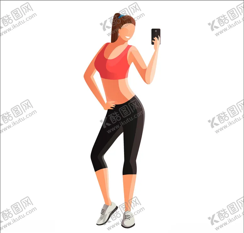 编号：30280204280818009965【酷图网】源文件下载-矢量自拍