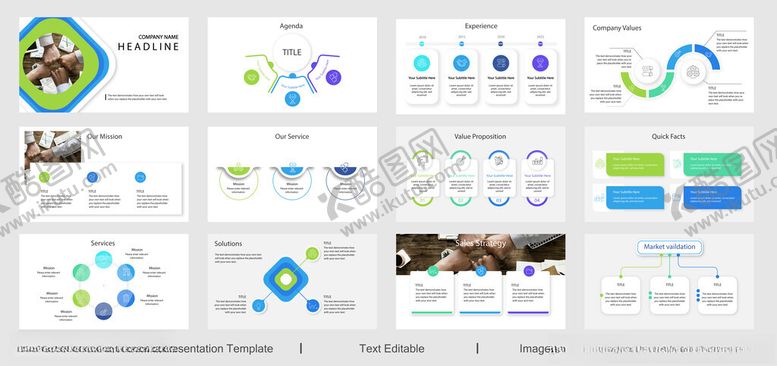 编号：35086611142333331213【酷图网】源文件下载-多彩商务风PPT模板展示