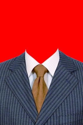 男士西装证件照模板