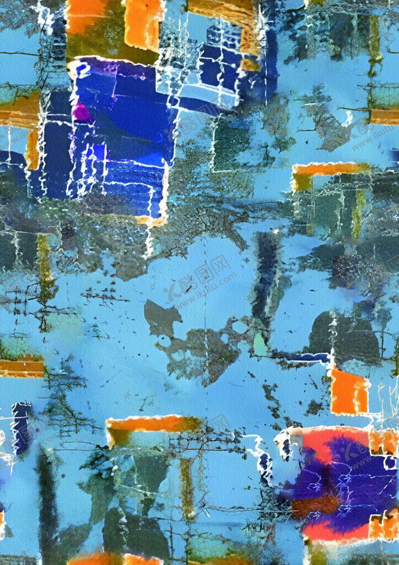 编号：10996704021329464492【酷图网】源文件下载-抽象多彩几何图案背景