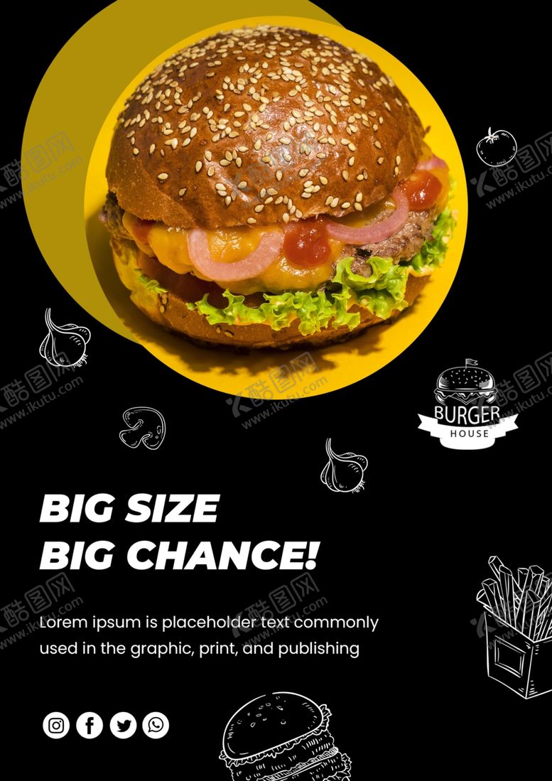 编号：78885009290958149122【酷图网】源文件下载-汉堡海报