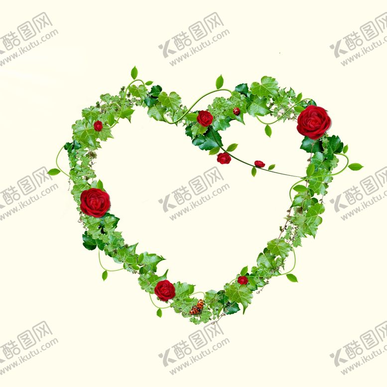 编号：56493110192201471248【酷图网】源文件下载-花环爱心