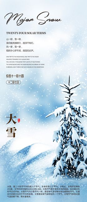 编号：94085209261742102690【酷图网】源文件下载-大雪海报