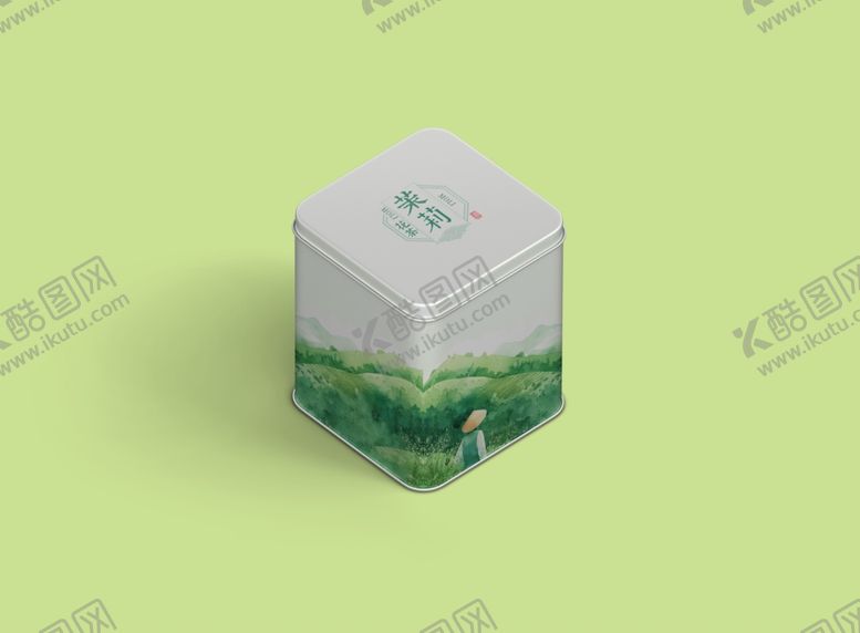 编号：45362001302206222538【酷图网】源文件下载-茶叶铁盒包装样机
