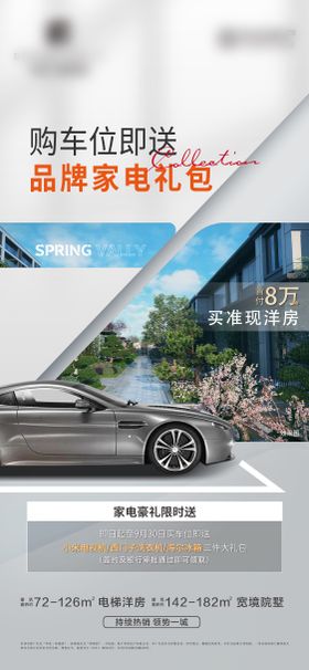 车位海报创意地产促销停
