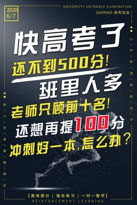 高考冲刺宣传海报