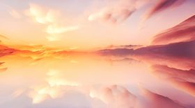 唯美夕阳背景