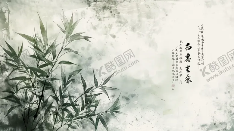 编号：65506203070127159909【酷图网】源文件下载-古风竹子创意背景