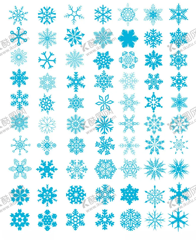 编号：99504011171852508611【酷图网】源文件下载-雪花图案素材集合