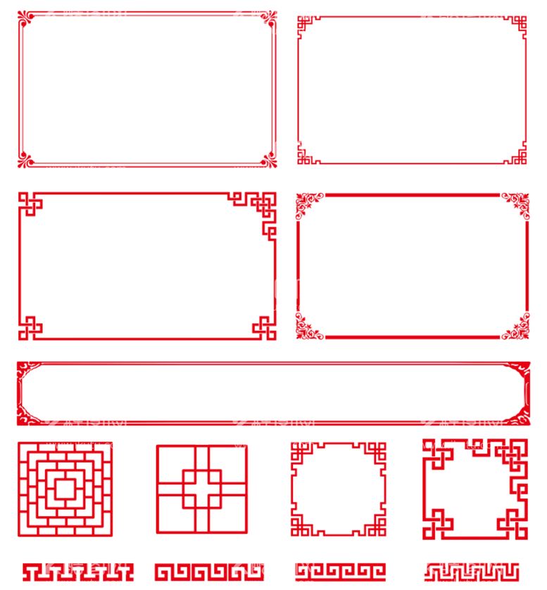 编号：59687610180341599543【酷图网】源文件下载-中式边框