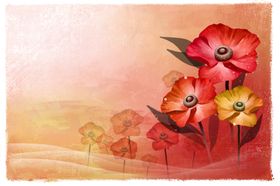 手绘鲜花
