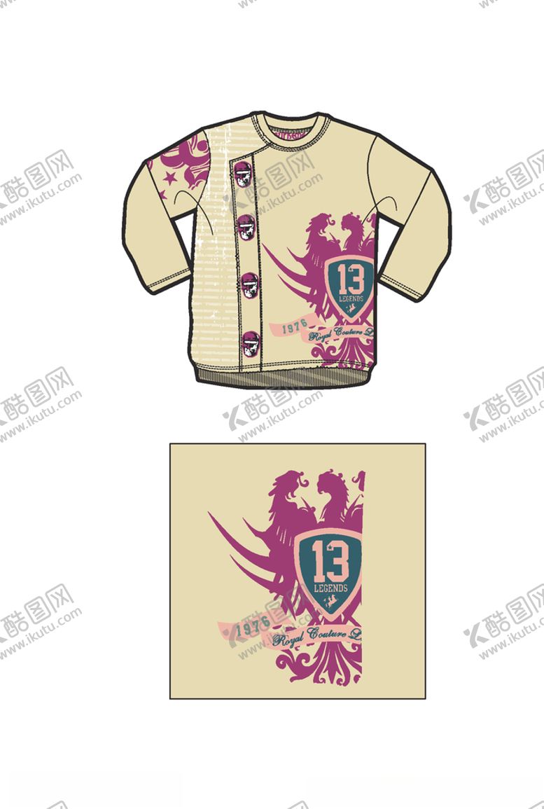 编号：20408309260040231771【酷图网】源文件下载-动物印花