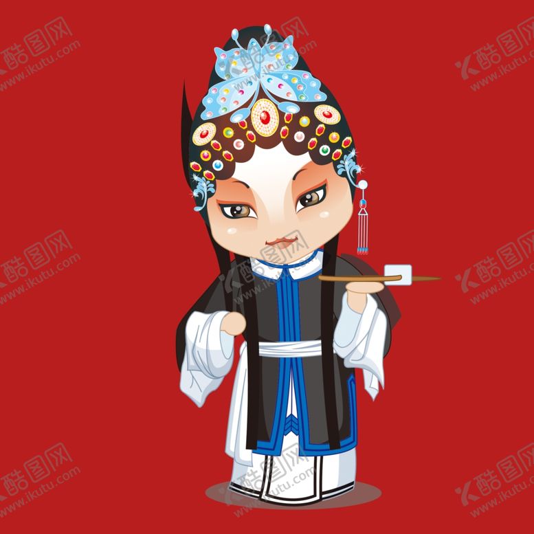 编号：24098501150127041646【酷图网】源文件下载-手绘京剧人物