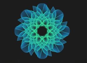 蓝色科技线条