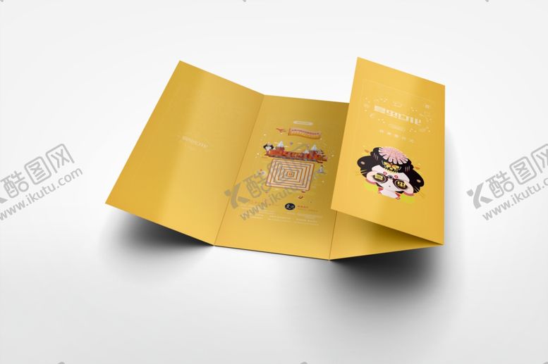 编号：69719610110405385750【酷图网】源文件下载-折页展示样机