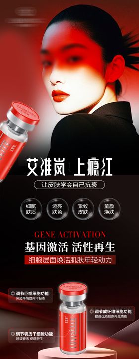 医美艾维岚上瘾红海报