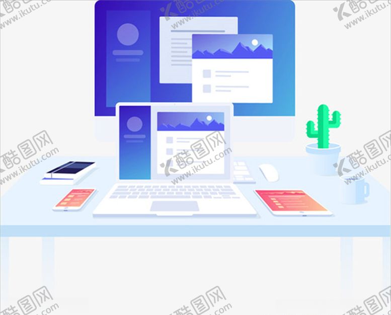 编号：79868709282309235048【酷图网】源文件下载-办公矢量插画