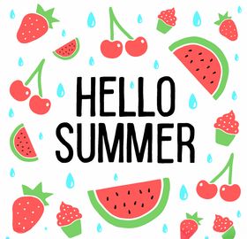 夏日创意卡通图案