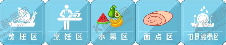 编号：41833004071109225798【酷图网】源文件下载-厨房标识贴纸套图