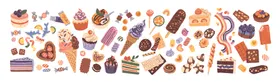 卡通食物贴纸
