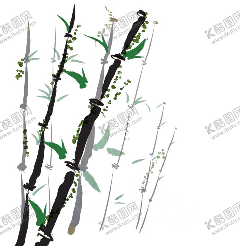 编号：81824910310103305407【酷图网】源文件下载-水墨竹子