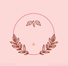 线条矢量手绘花