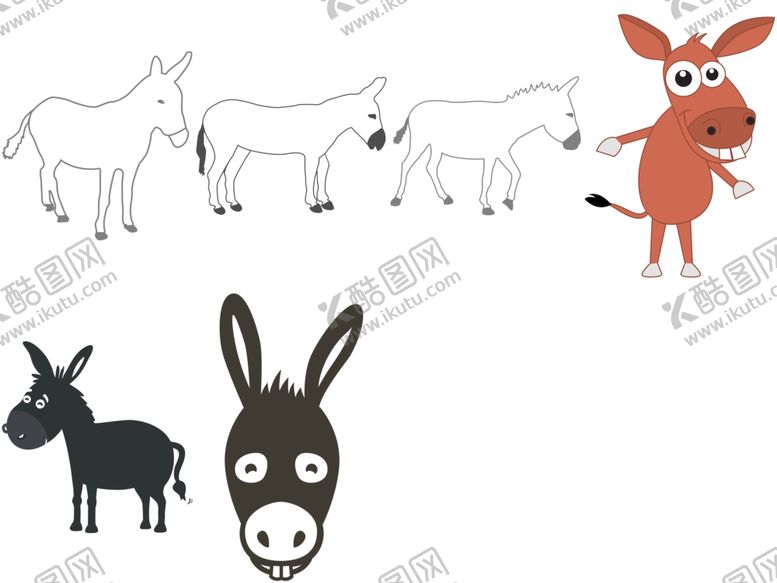 编号：21752910081906514065【酷图网】源文件下载-卡通驴