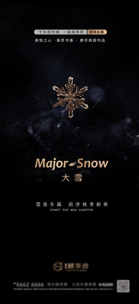 地产大雪冬至节气稿