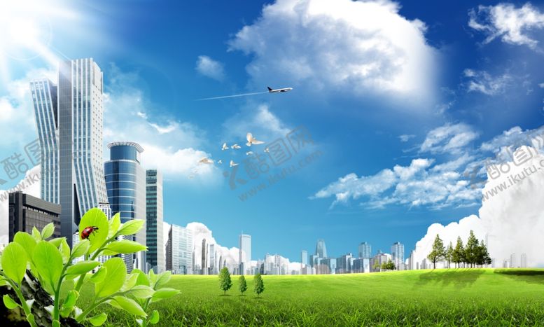 编号：13062609241224418816【酷图网】源文件下载-高楼大夏绿草地