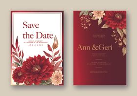 优雅婚礼请柬设计样式