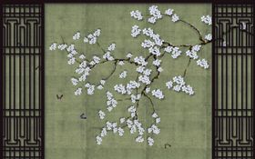 新中式背景墙