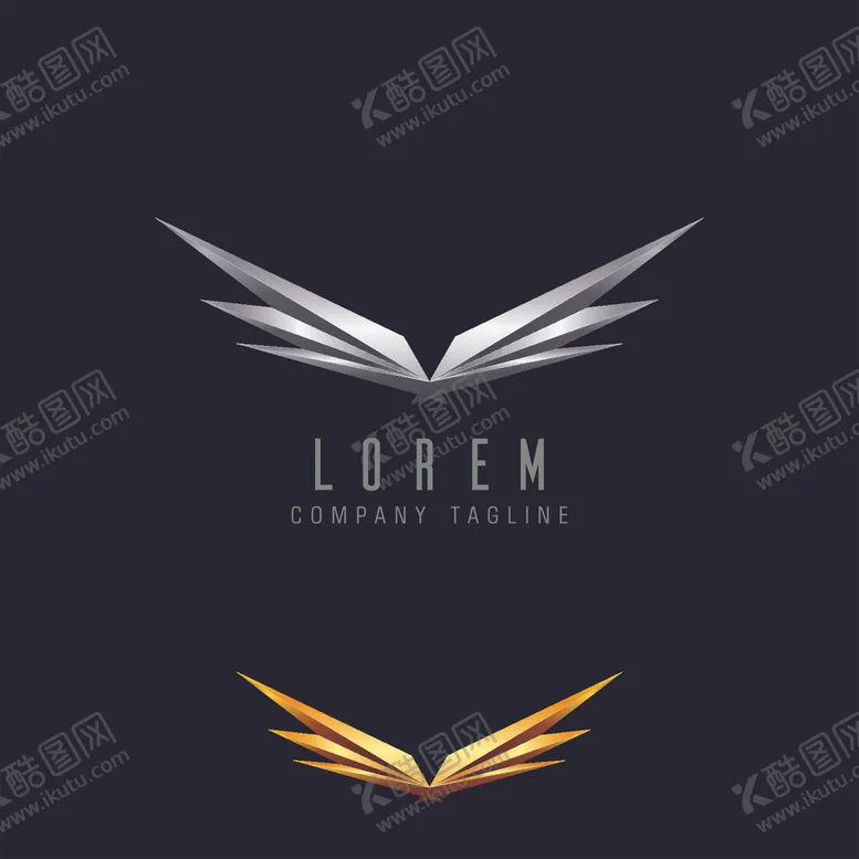 编号：63888306271922517779【酷图网】源文件下载-翅膀logo