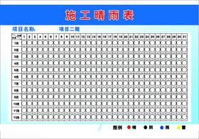 施工晴雨表