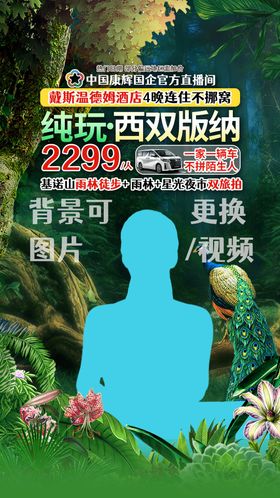 西双版纳雨林徒步直播贴片