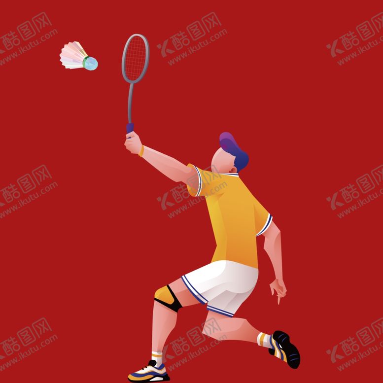 编号：85779002171845597309【酷图网】源文件下载-羽毛球人物