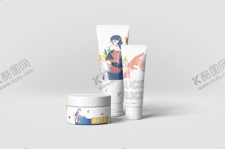 编号：10075910090918469716【酷图网】源文件下载-化妆品包装样机