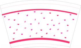 粉色奶茶杯通用杯