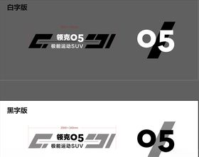 领克05试驾车贴