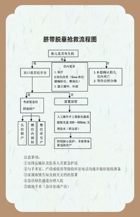 脐带脱垂抢救流程图