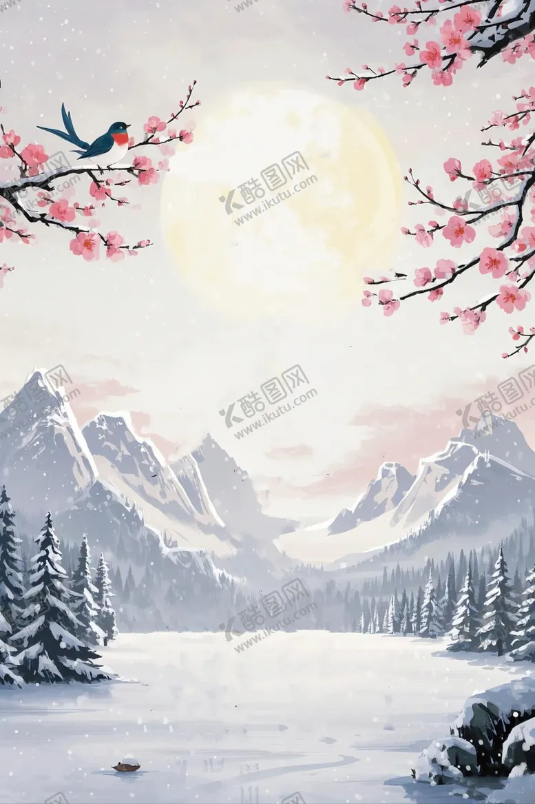 编号：33427002270547098183【酷图网】源文件下载-冬季海报背景