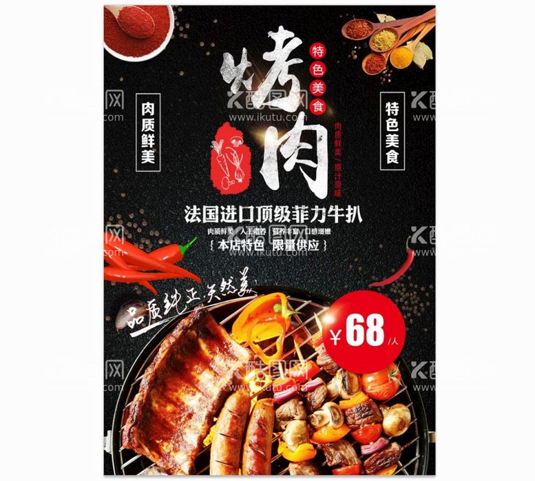 编号：98435610031853250712【酷图网】源文件下载-烤肉