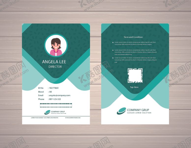 编号：35605509242322315398【酷图网】源文件下载-工作证工牌吊牌图片