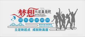 时尚大气企业励志标语系列文化墙