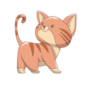 简约手绘猫咪